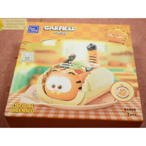Pantasy Garfield Family Foodie Series Taco Buildable Brick Block Set 86808 #